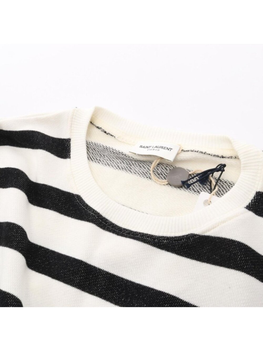 Saint Laurent Paris Sweatshirt Border Cotton - Picture 6 of 6